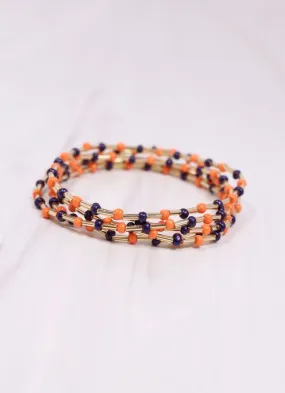 Hardy Bracelet Set NAVY ORANGE