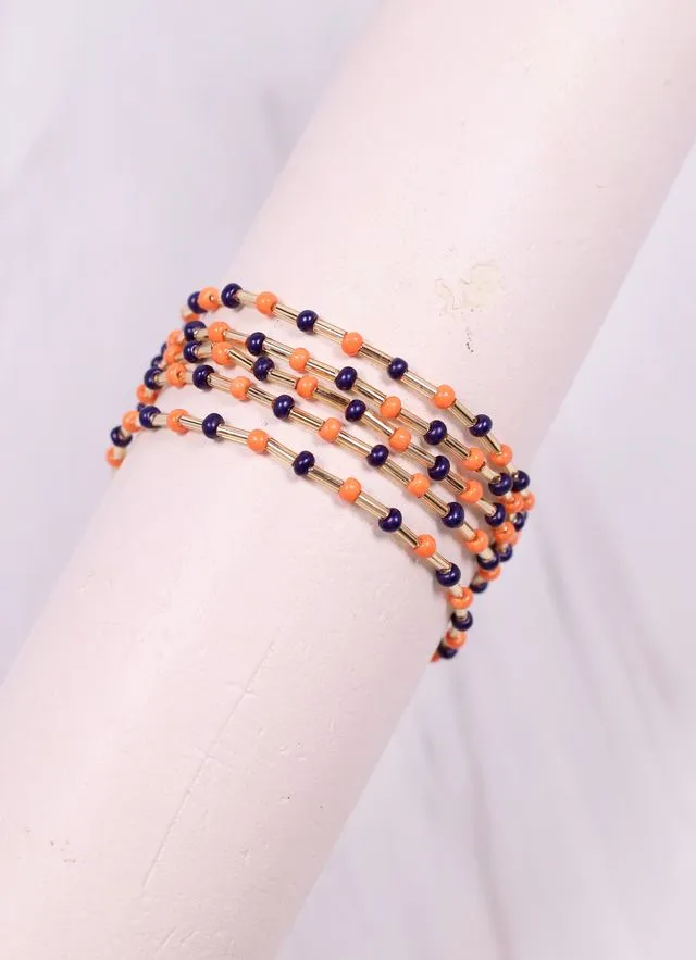 Hardy Bracelet Set NAVY ORANGE