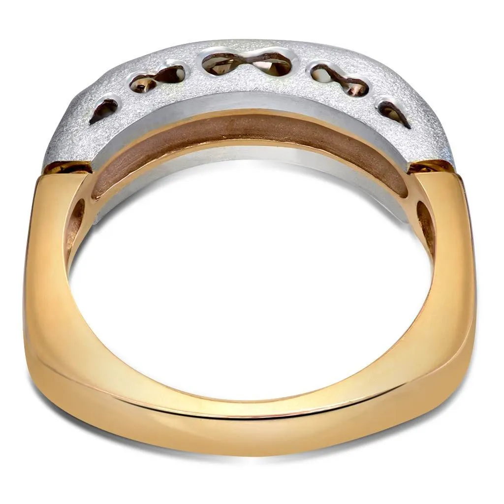 Hidden Realms Champagne Diamond Wedding Band