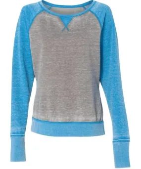 J. America Women's Zen Fleece Raglan Sweatshirt