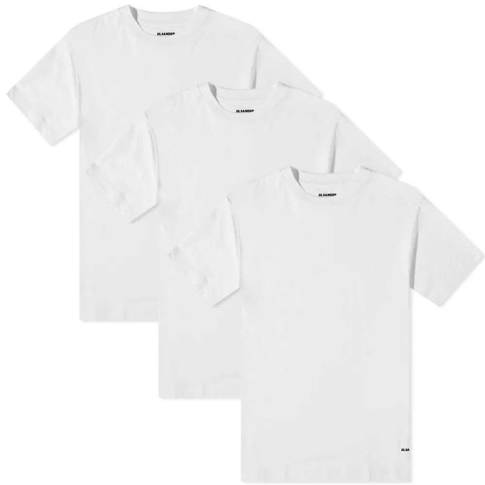 Jil Sander Plus Regular Fit T-Shirt - 3 PackWhite