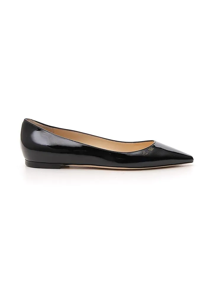 Jimmy Choo Romy Pointed Toe Flat Shoes