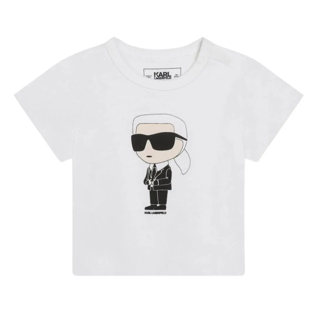 Karl Lagerfeld Outfit Set T-Shirt Logo And Leggings Black & White