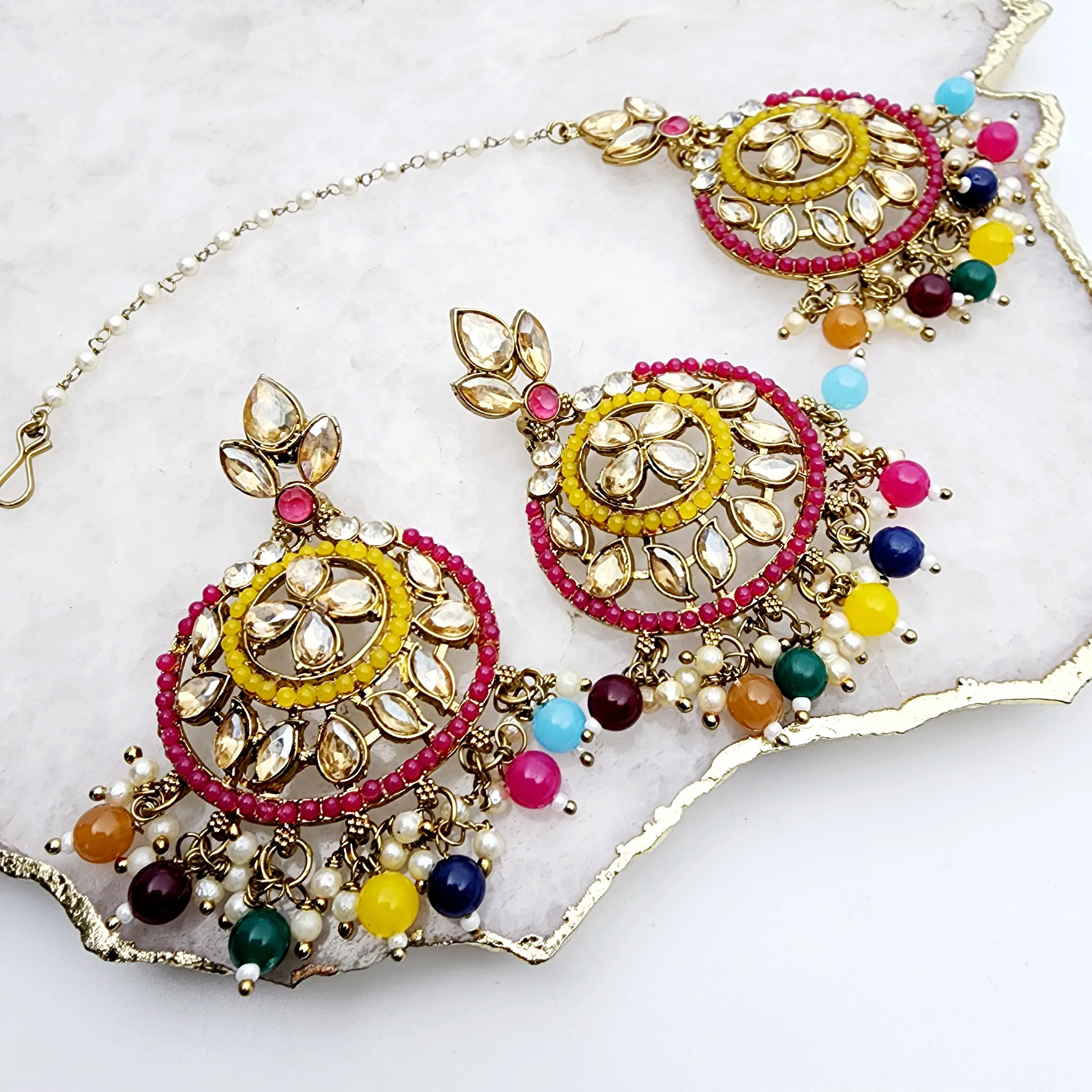 Larina Earrings & Tikka