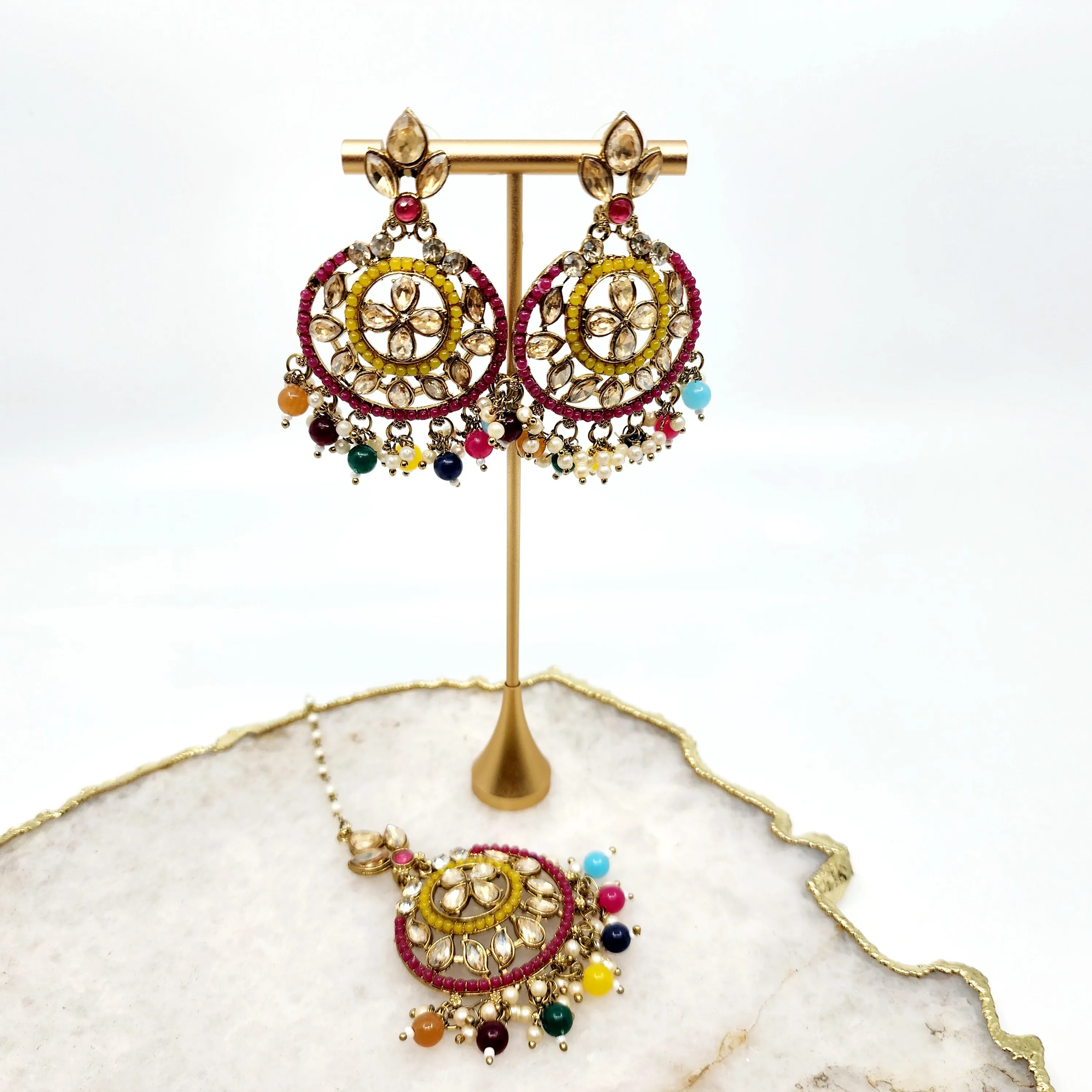 Larina Earrings & Tikka