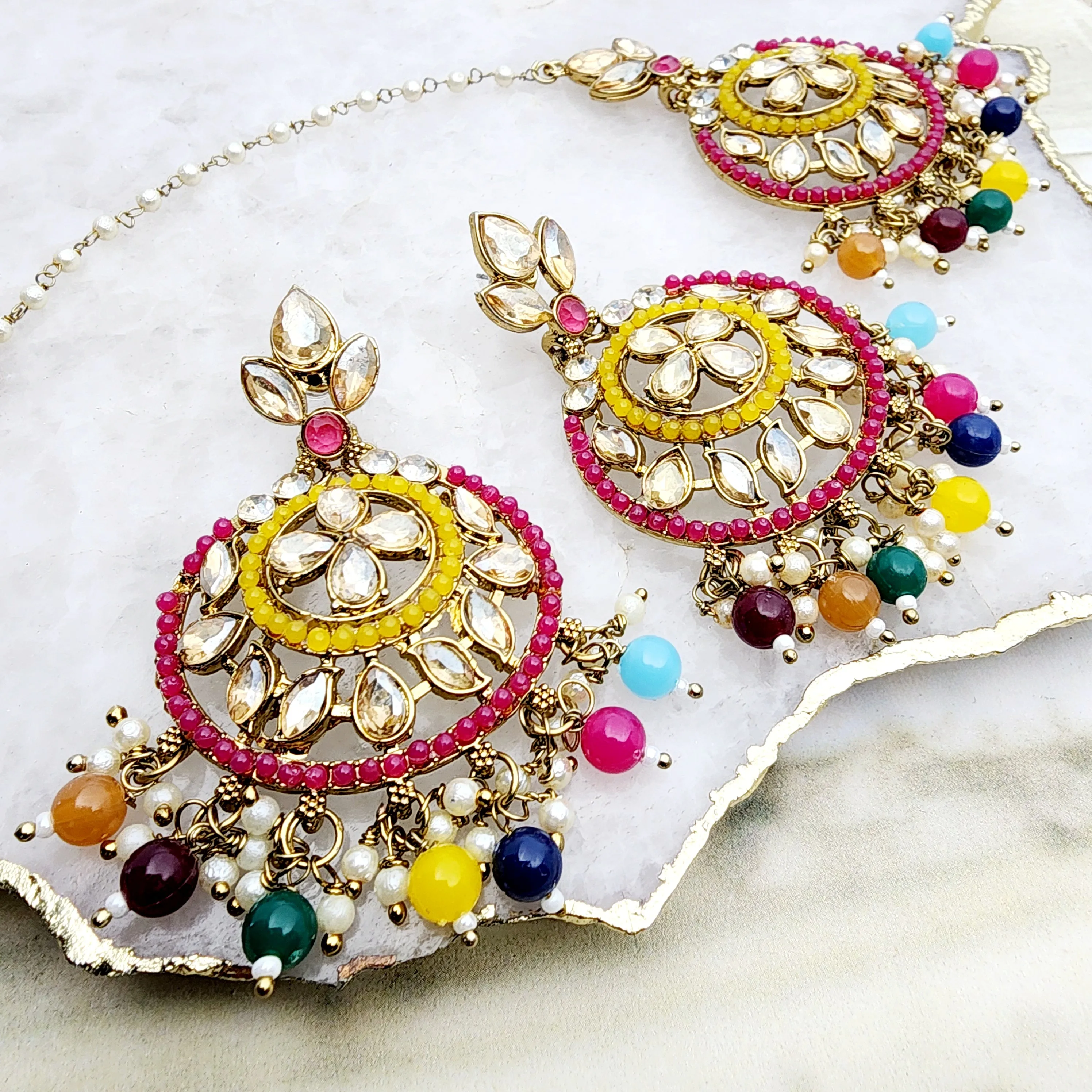 Larina Earrings & Tikka