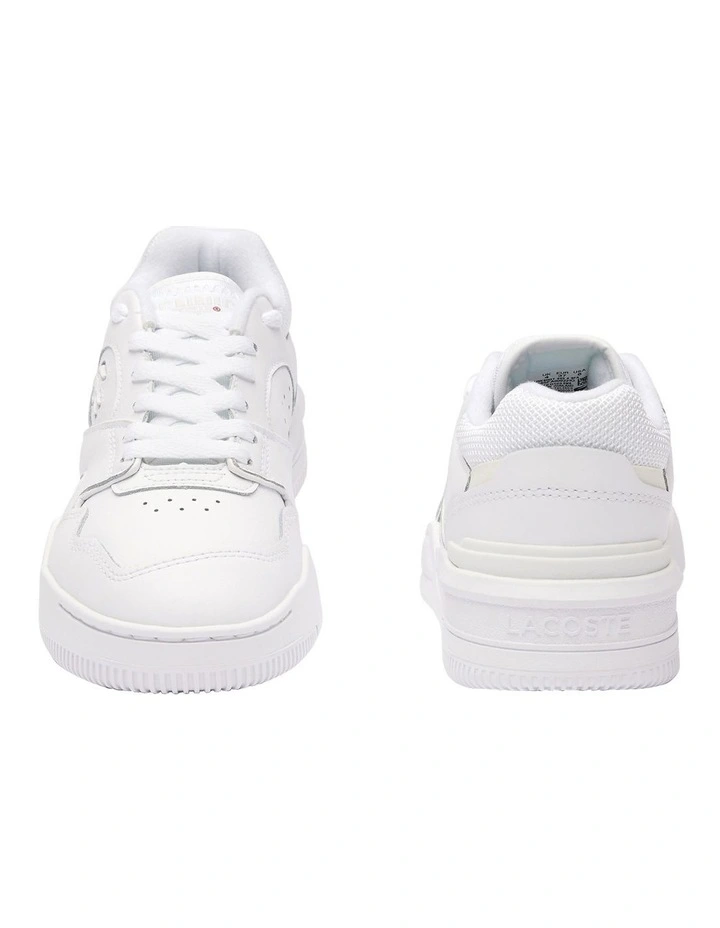 Lineshot Signature Heel Leather Sneaker in White