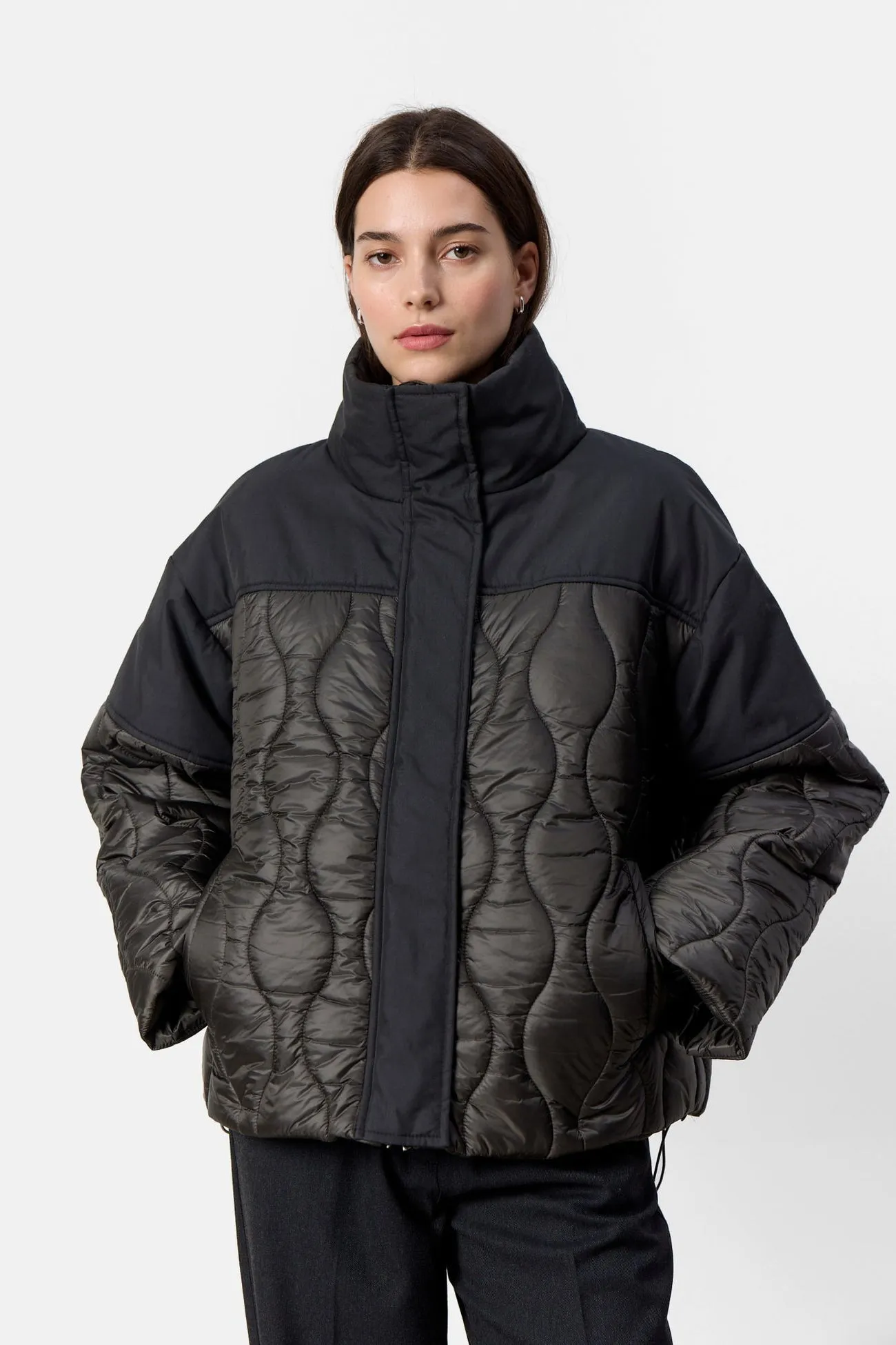 LR-Holly 4 Short Quilted Coat Black