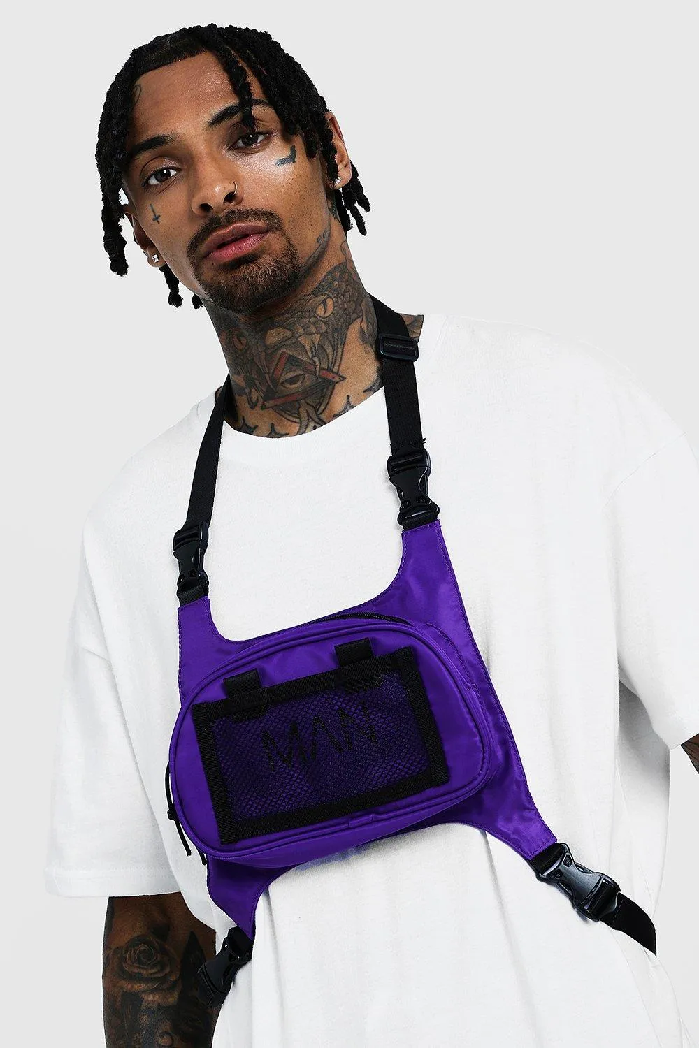 MAN Chest Rig Bag | boohooMAN UK