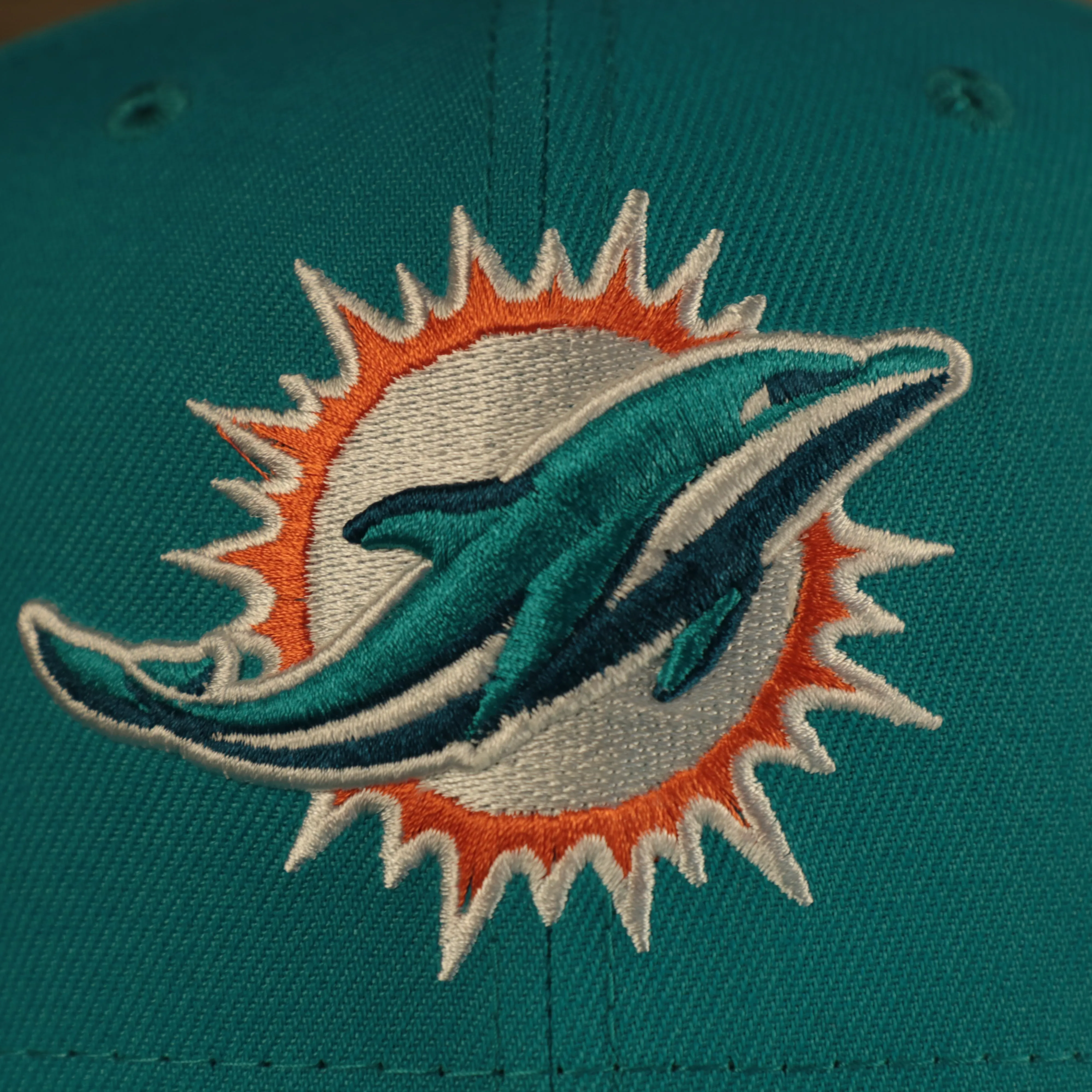 Miami Dolphins Patch Up 1993 Pro Bowl Side Patch Gray Bottom 9Fifty Teal Snapback Hat