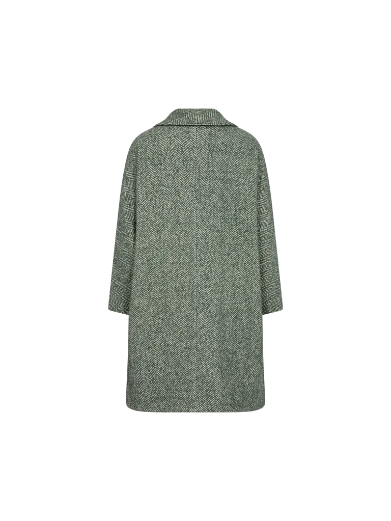 MMAdelaide Herringbone Wool Coat Sagebrush Green