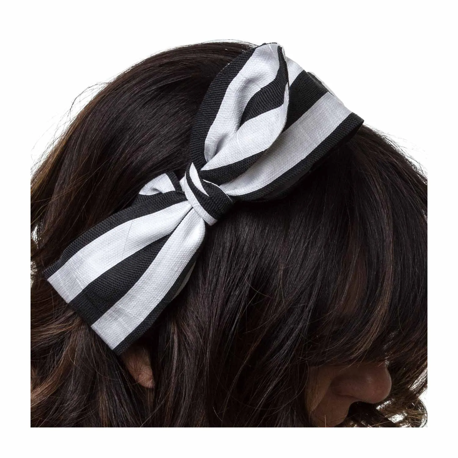 Monnalisa Striped Bow Headband For Girls