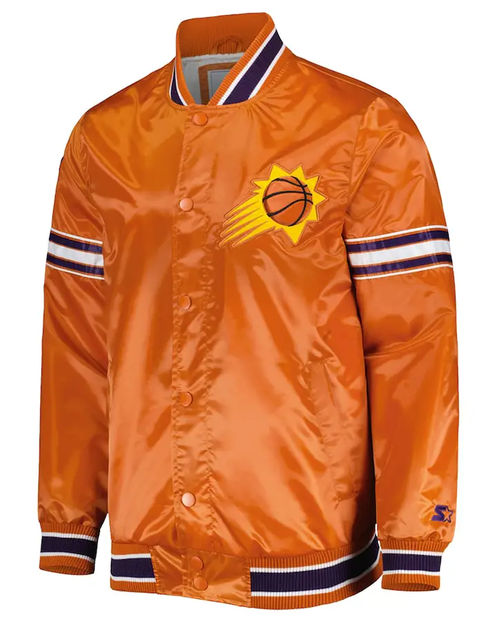 NBA Phoenix Suns Orange Varsity Jacket - William Jacket