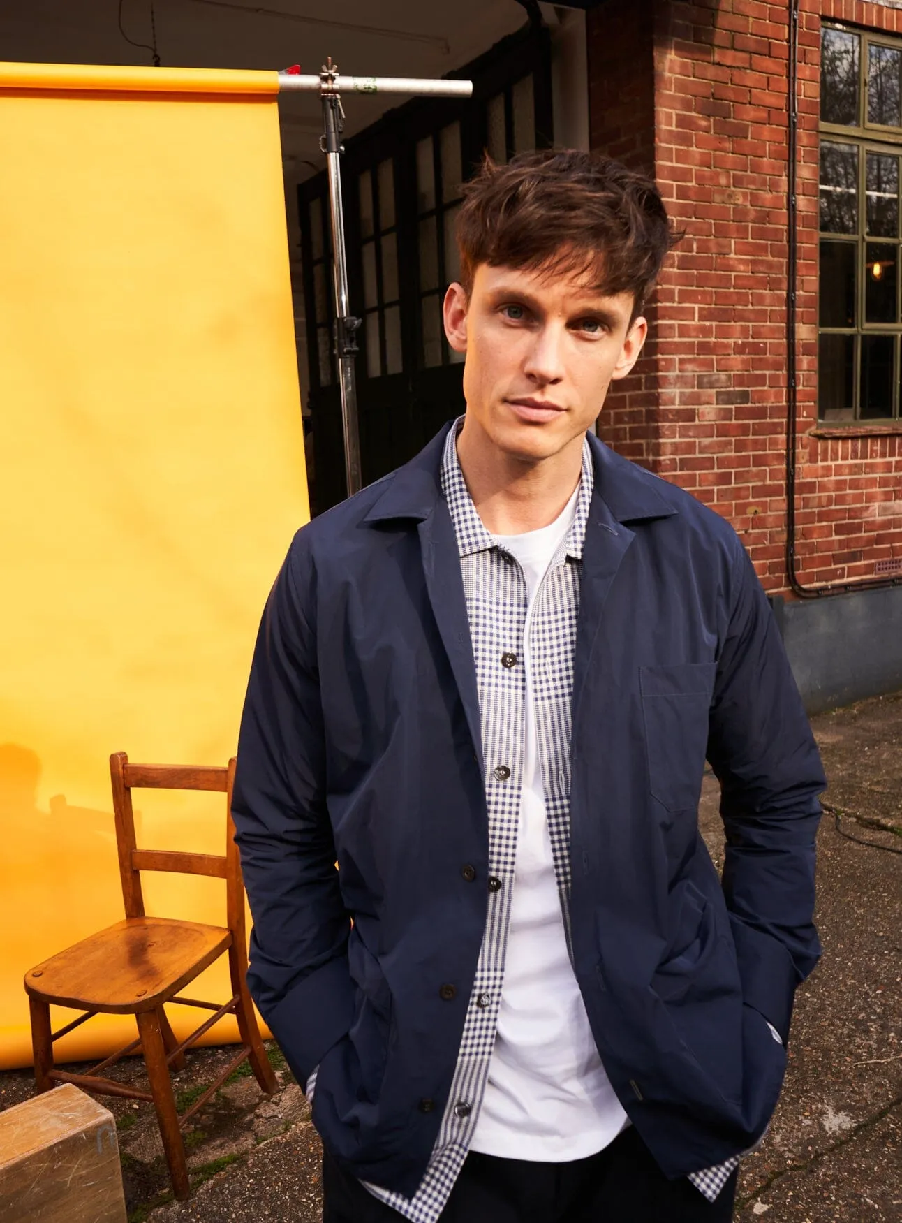 Neem Navy Sorona Jacket