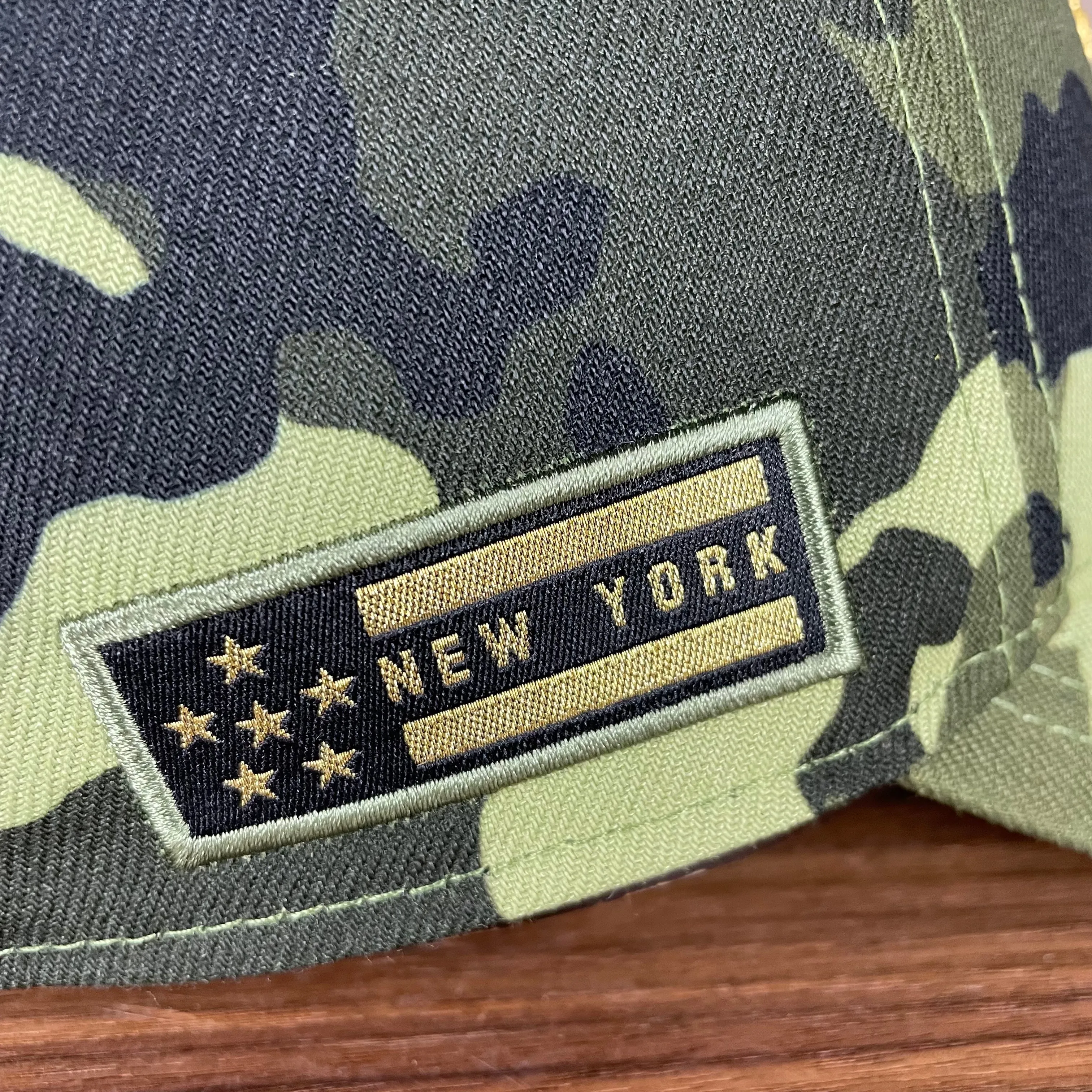 New York Mets 2022 Armed Forces Day / Memorial Day Side Patch 9Twenty Dad Hat | Camo