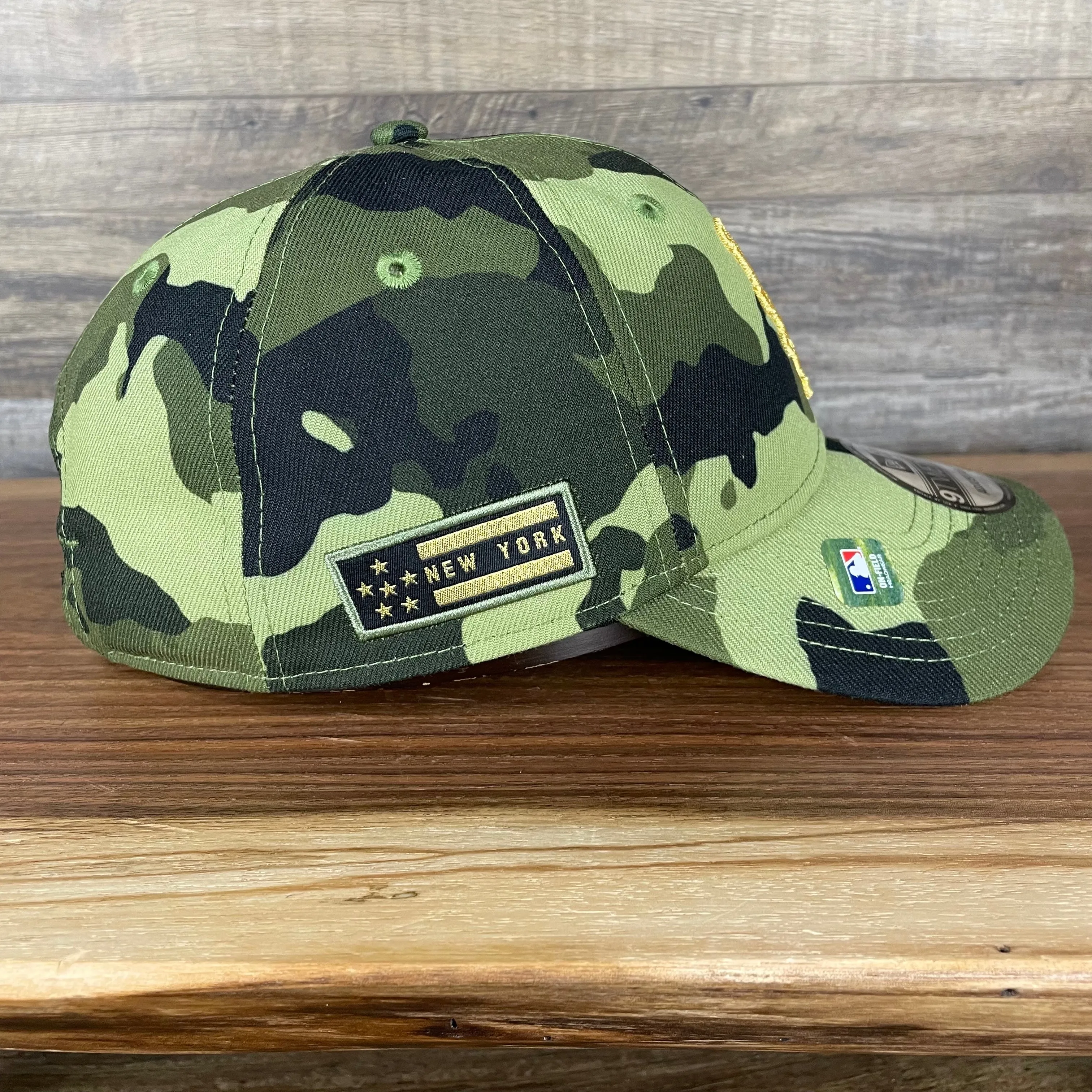 New York Mets 2022 Armed Forces Day / Memorial Day Side Patch 9Twenty Dad Hat | Camo