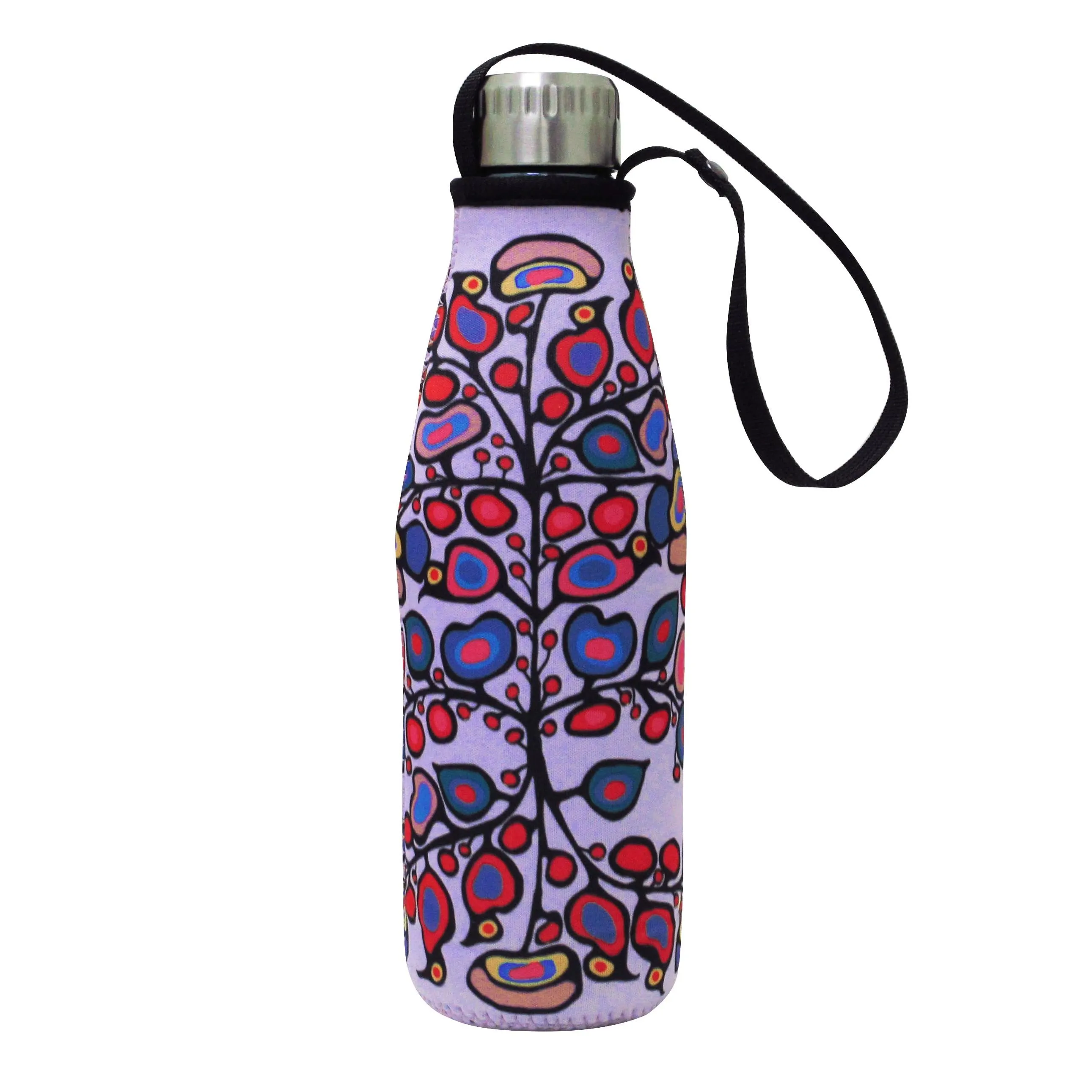 Norval Morrisseau Woodland Floral Water Bottle and Sleeve