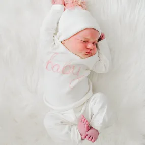 oh baby! Two Piece Set - Baby in Blush Pink - Cream