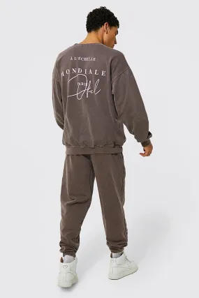 Oversized Offcl Overdye Sweater Tracksuit