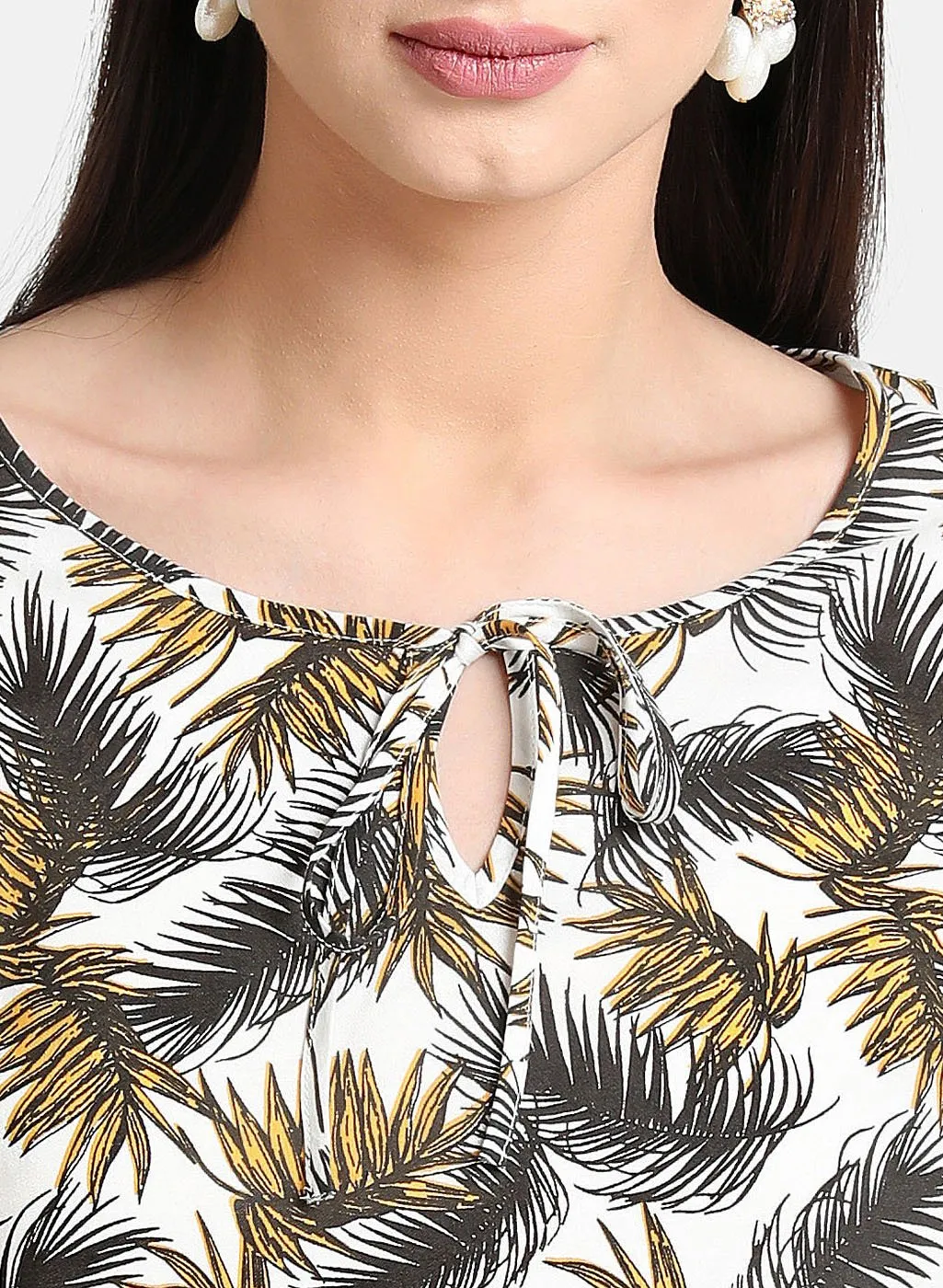 Palm Print Top