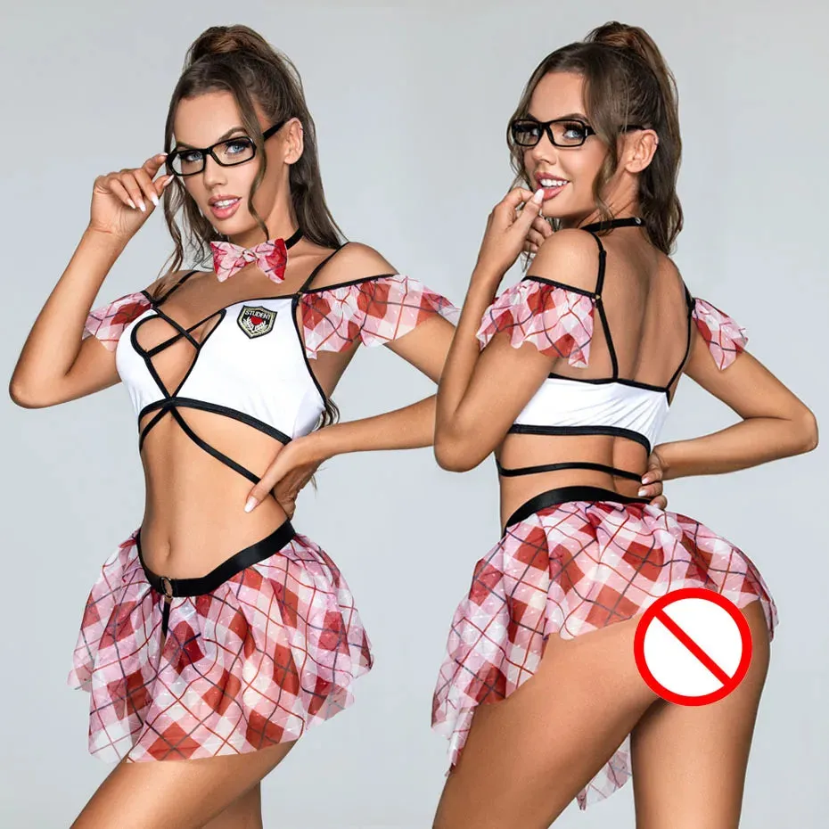 Patent Leather Nurse Uniform Bandage Slim Cosplay Costume