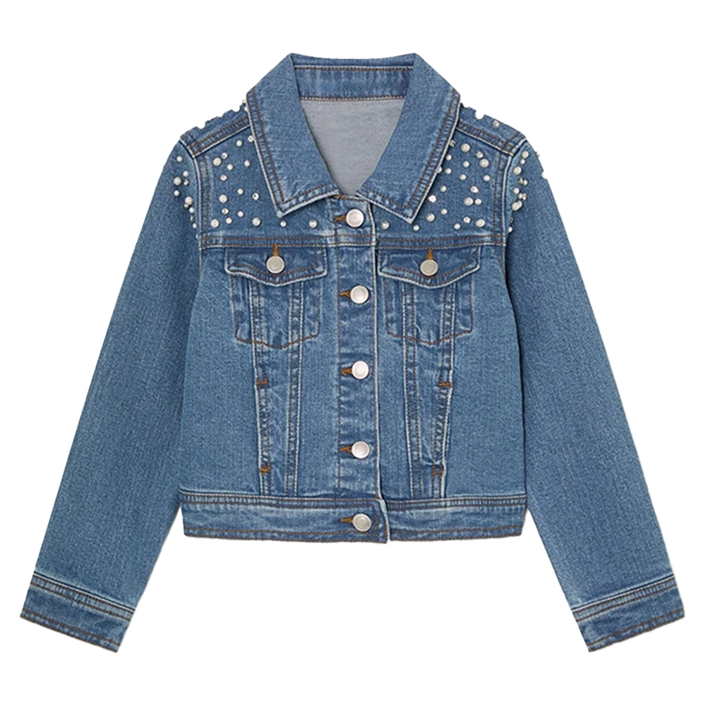 Pearl Denim Jacket | Blue Jean Jacket