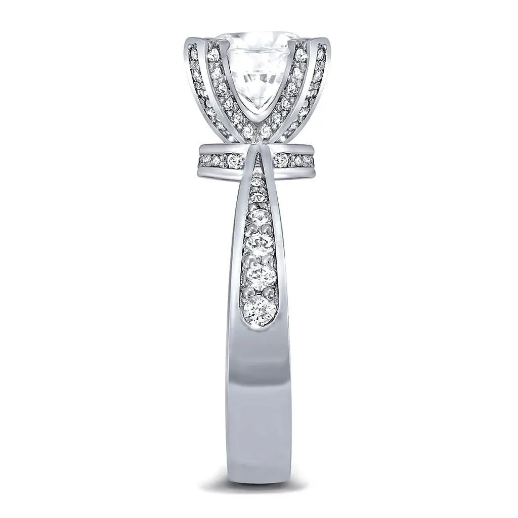 Princess Diamond Crown Engagement Ring