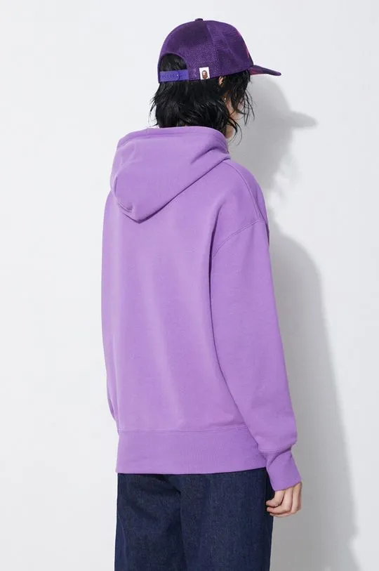 Puma cotton sweatshirt BETTER CLASSIC women's violet color hooded 624227