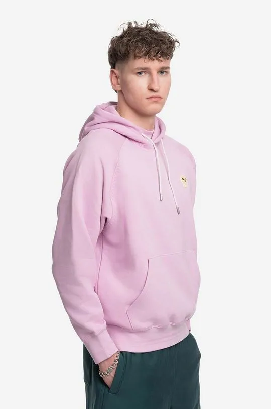 Puma cotton sweatshirt x Palomo pink color