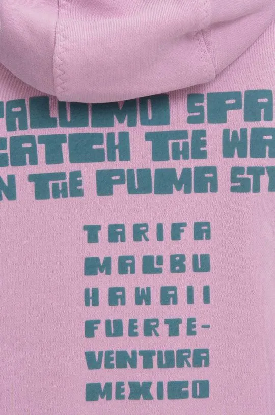 Puma cotton sweatshirt x Palomo pink color