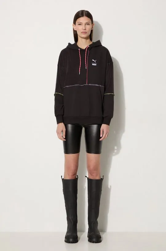 Puma sweatshirt X TRP women's black color