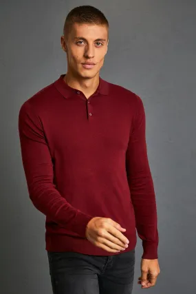 Regular Long Sleeve Polo | boohooMAN UK