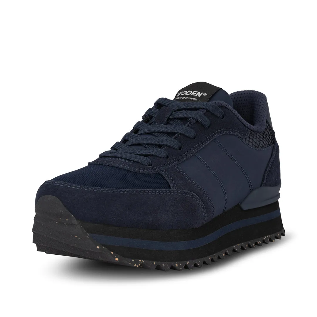 Ronja Plateau Sneaker Dark Navy