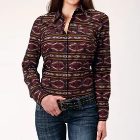 Roper Women's Red Aztec Stripe Shirt