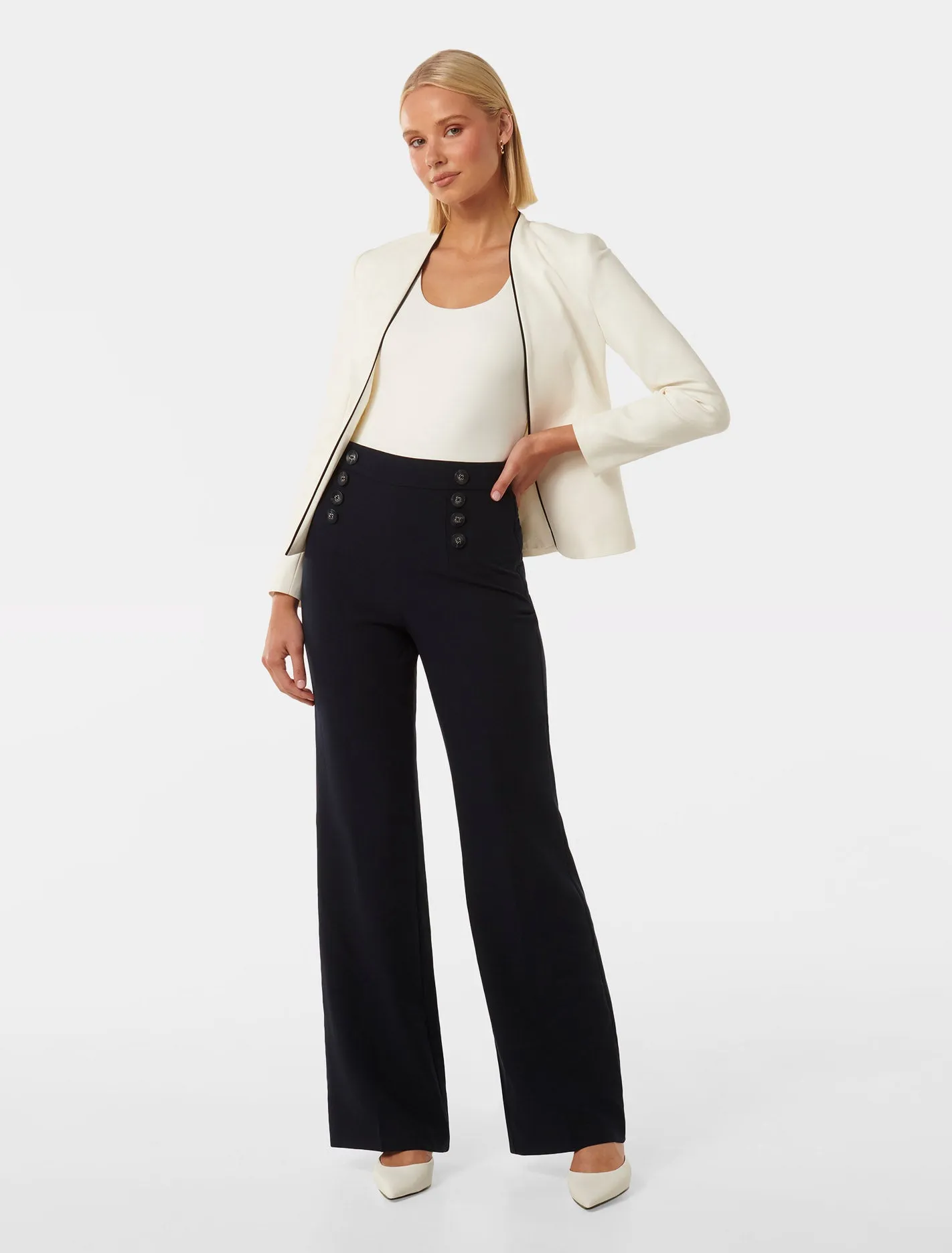 Sharon Collarless Blazer