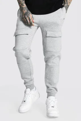 Slim Man Front Pocket Panelled Cargo Jogger | boohooMAN UK