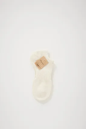 Slub Nep Sneaker Sock Natural