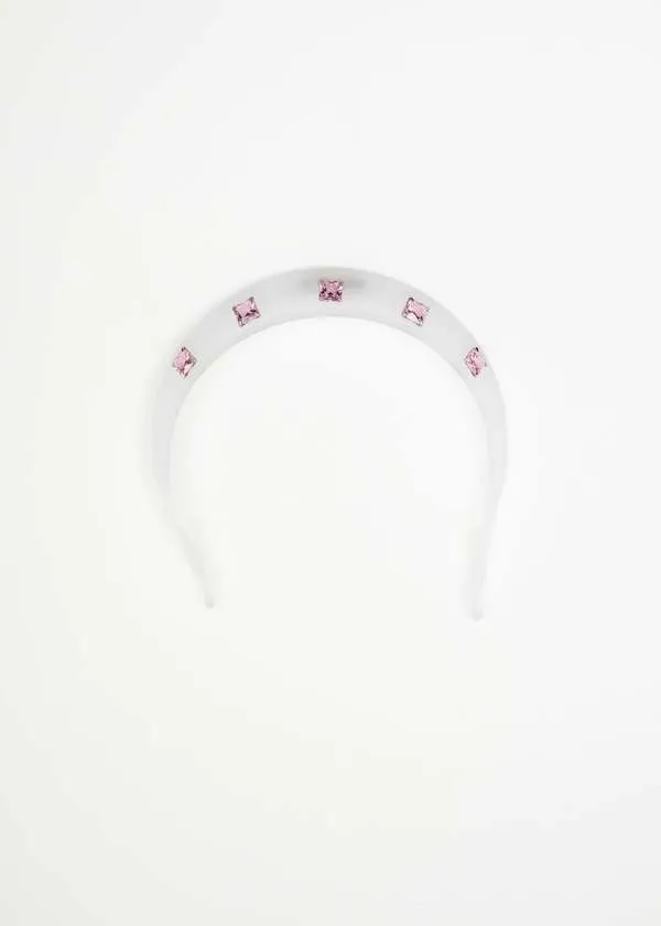 Square Diamonds Headband - Pink