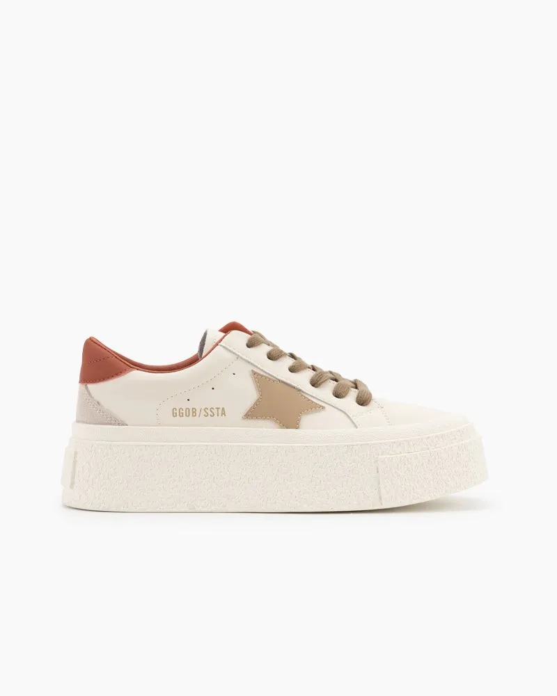 Star Pattern Lightweight Platform Sneakers