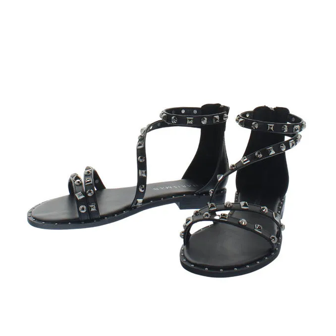 STUDS SANDALS Woman Black