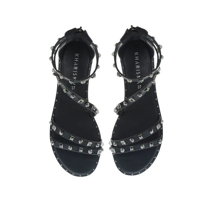 STUDS SANDALS Woman Black