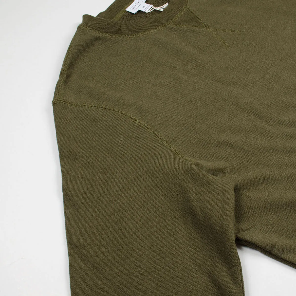 Sunspel - Loopback Sweatshirt - Military Green