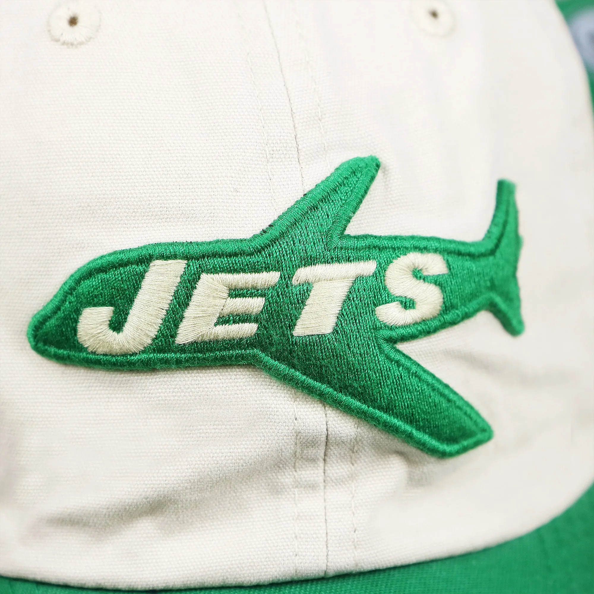 Throwback New York Jets Embroidered 1963 Jets Logo NFL Jets Side Patch Dad Hat | Bone Dad Hat