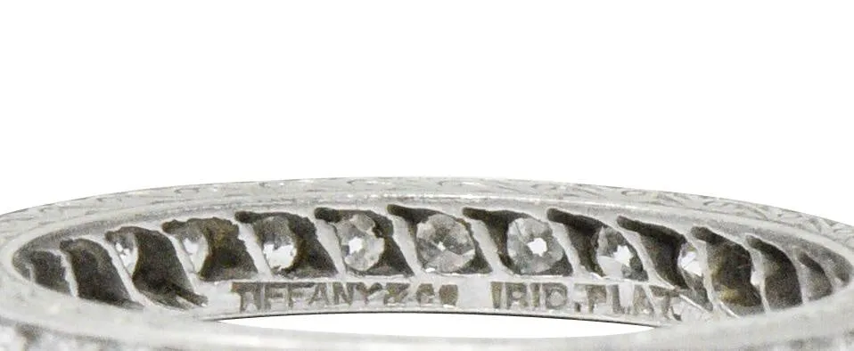 Tiffany & Co. Art Deco 0.64 CTW Diamond And Platinum Eternity Band