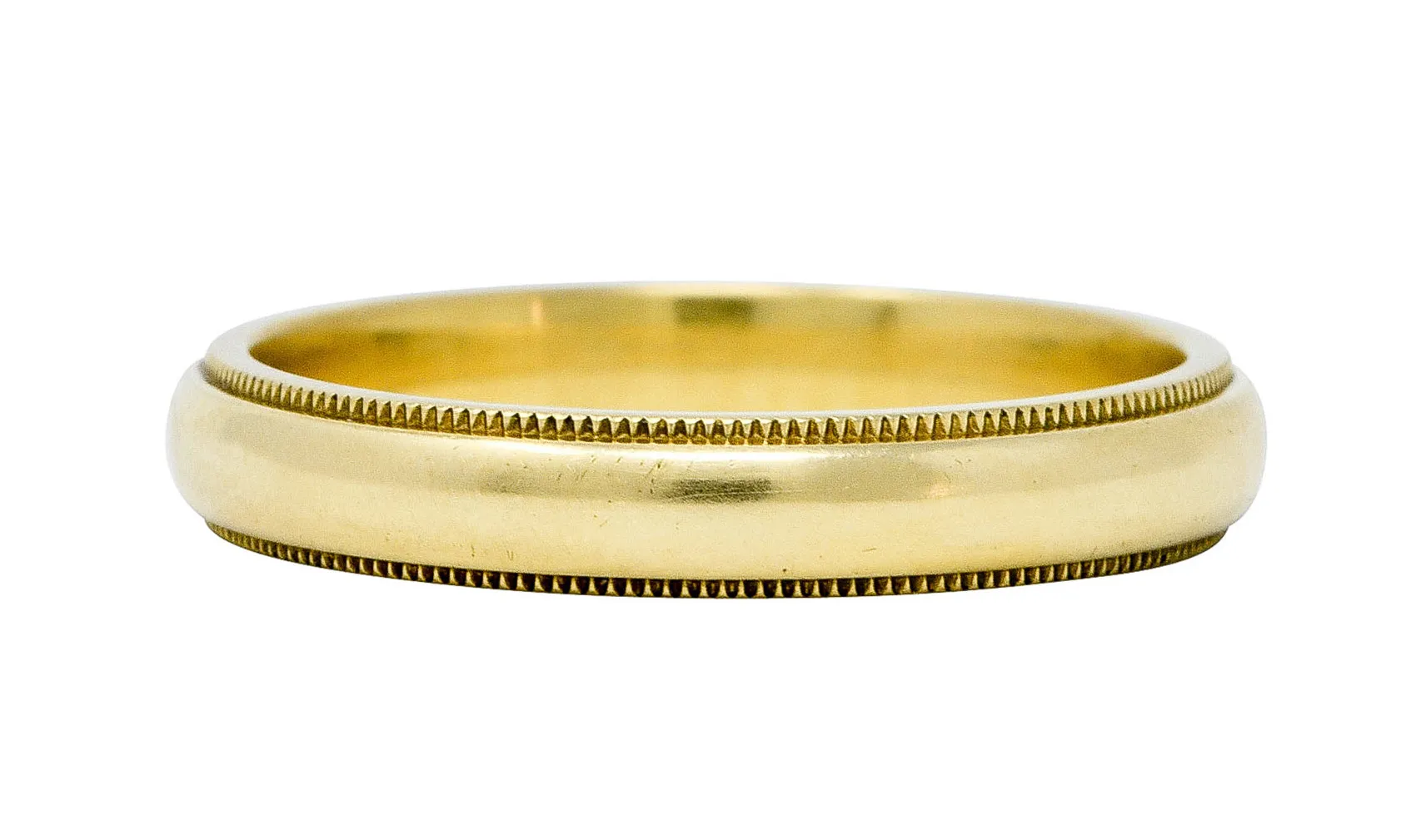 Tiffany & Co. Vintage 18 Karat Gold Men's 4MM Wedding Band Ring