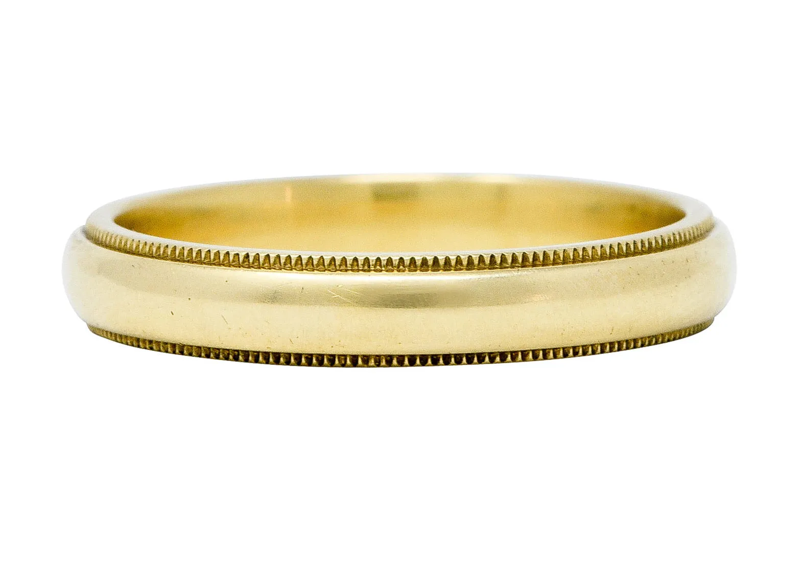 Tiffany & Co. Vintage 18 Karat Gold Men's 4MM Wedding Band Ring