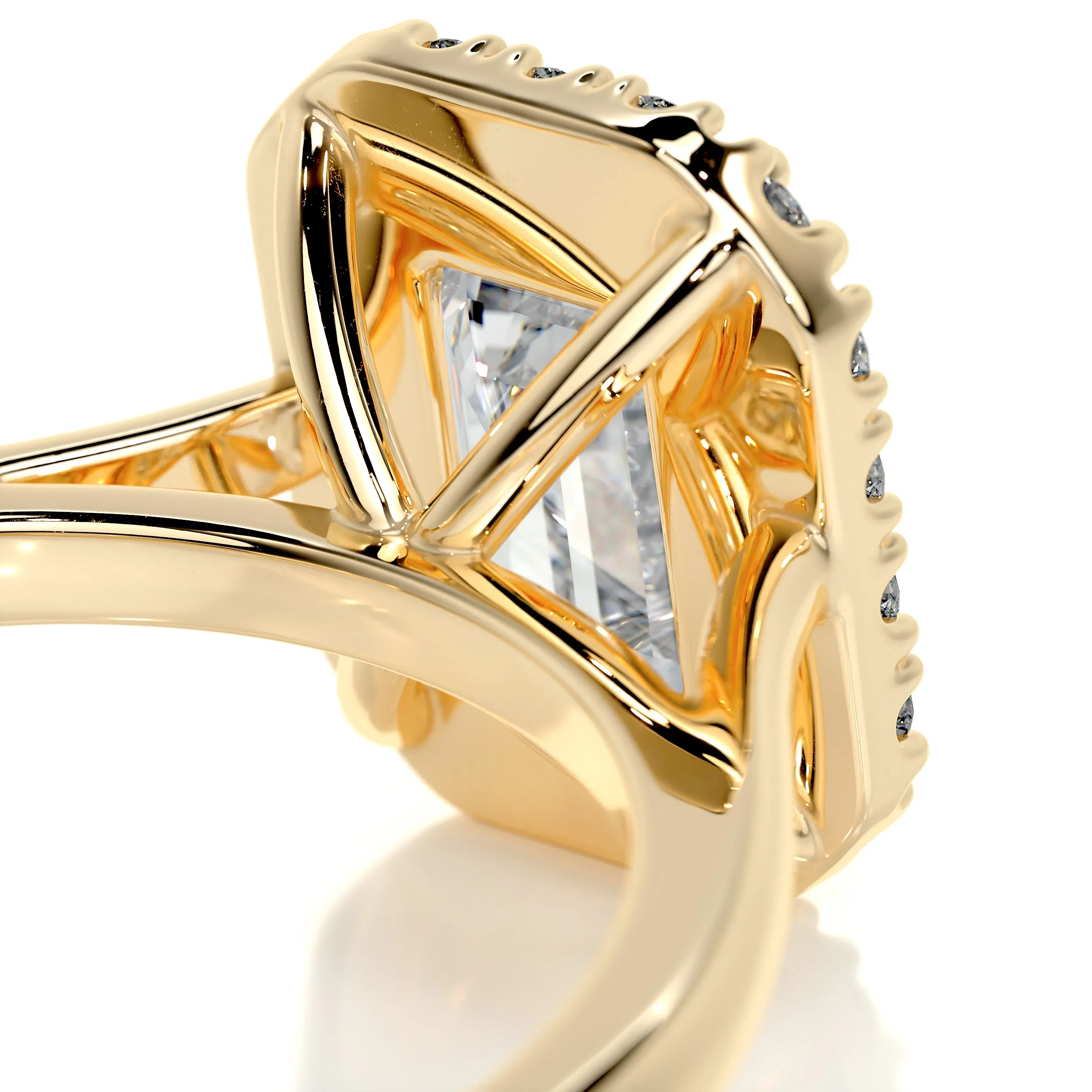 Vanessa Diamond Engagement Ring -18K Yellow Gold