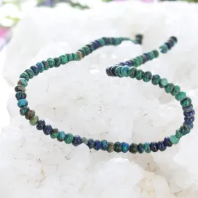 Vintage Stock Arizona Azurite Malacite Beads Rondelles 4mm Jerome, Arizona