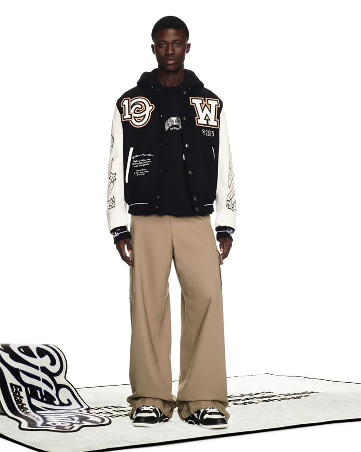 Virgil Abloh Off White Varsity Jacket - William Jacket