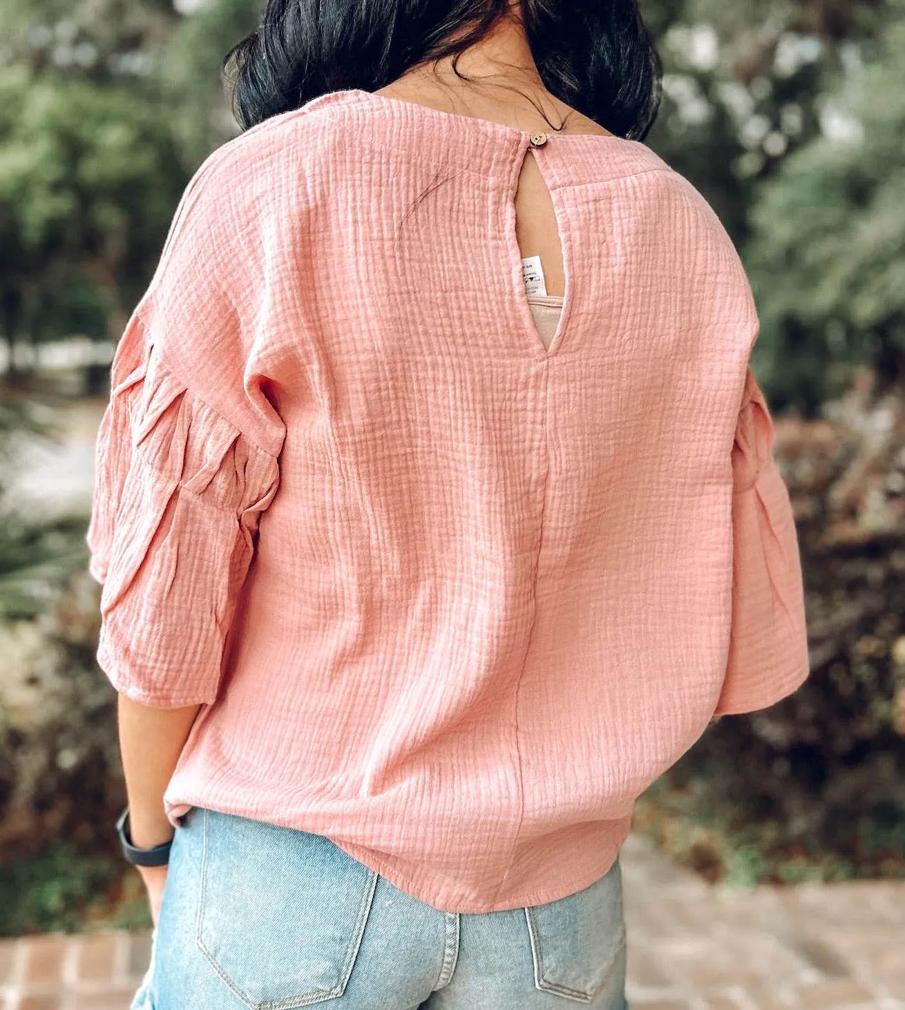 Wanna Be Ruffle Top | Mauve